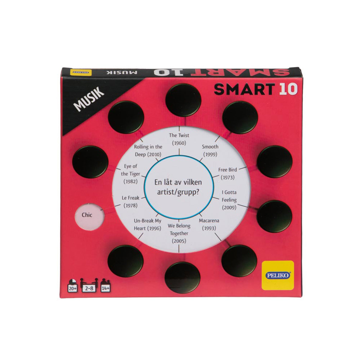 Smart10-frågekort Musik (svenska)