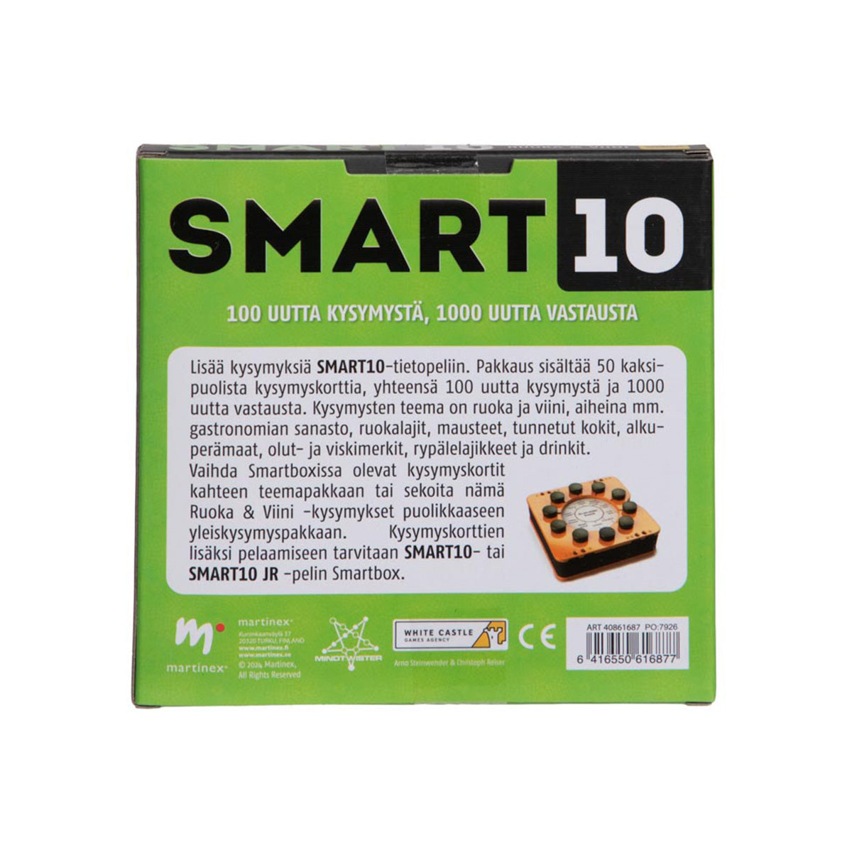 Smart10-kysymykset Ruoka & Viini (suomi)