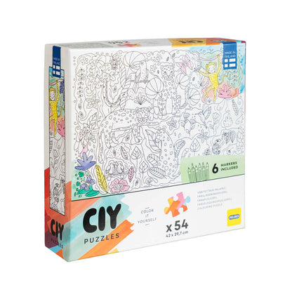 CIY-palapeli 54 palaa ja tussit Viidakko