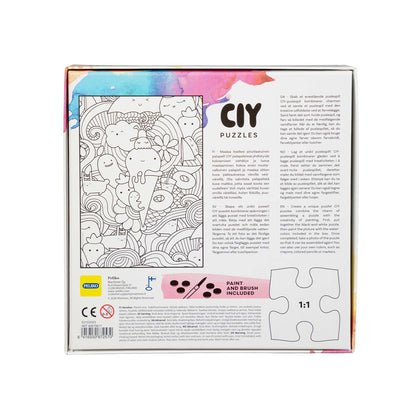 CIY-palapeli  54 palaa ja vesivärit Jäätelö