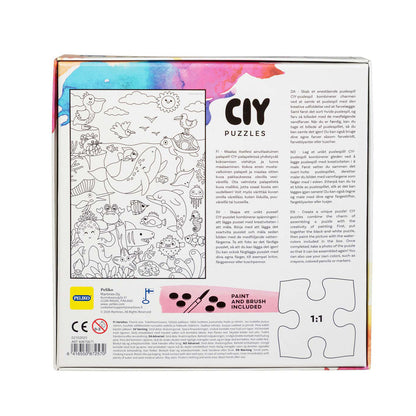 CIY-palapeli  54 palaa ja vesivärit Meri