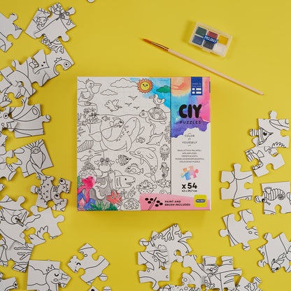 CIY-palapeli  54 palaa ja vesivärit Meri