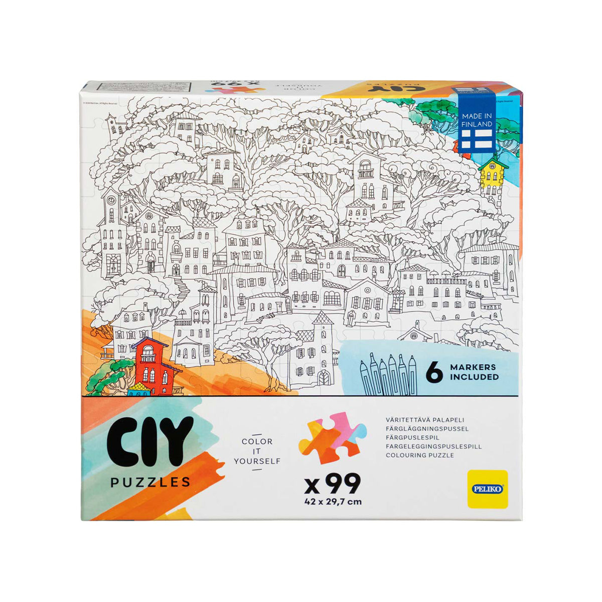 CIY-palapeli 99 palaa ja tussit Talot