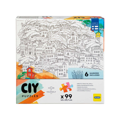 CIY-palapeli 99 palaa ja tussit Talot